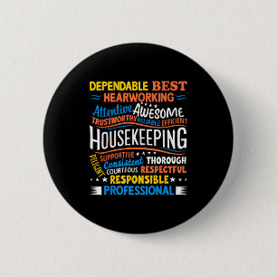 Housekeeng Appreciation Environmental Services Wee 6 Cm Round Badge