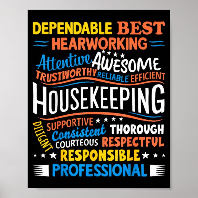 Housekeeng Appreciation Environmental Services Wee Poster (Front)
