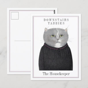 HOUSEKEEPER CAT Postcard 