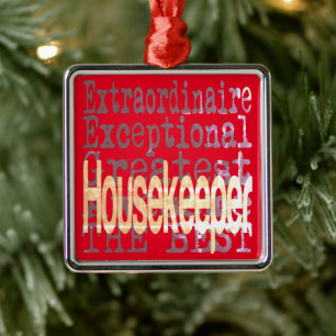 Housekeeper Extraordinaire Metal Tree Decoration