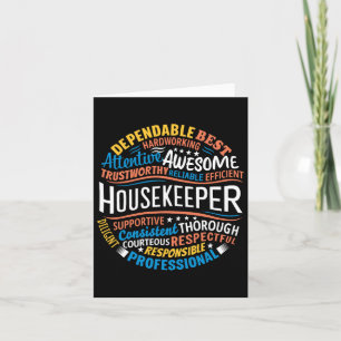 Housekeeper Gifts Funny Housekeeping Week Apprecia Card