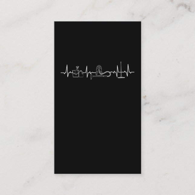 Housekeeper Heartbeat Cleaning Vacuum Cleaner Business Card (Front)