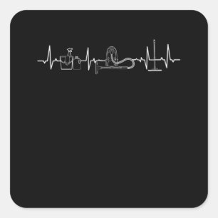 Housekeeper Heartbeat Cleaning Vacuum Cleaner Square Sticker
