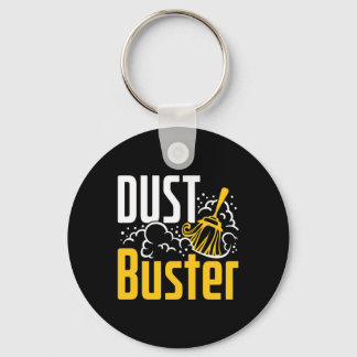 Housekeeper Housekeeping Cleaning Lady Dust Buster Key Ring