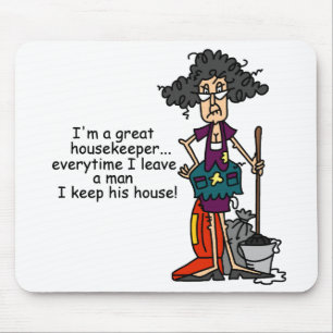 Housekeeper Humour Mouse Mat