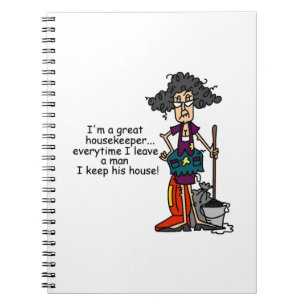 Housekeeper Humour Notebook