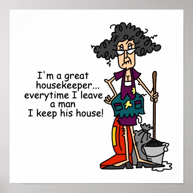 Housekeeper Humour Poster (Front)