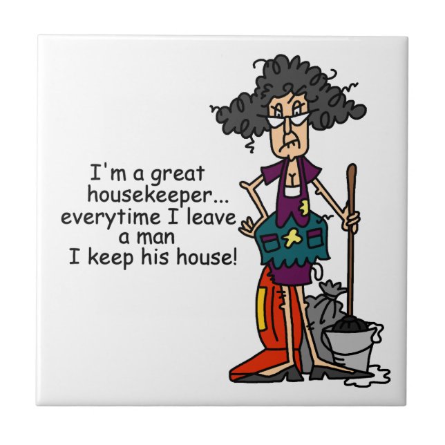 Housekeeper Humour Tile (Front)