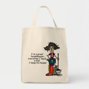 Housekeeper Humour Tote Bag