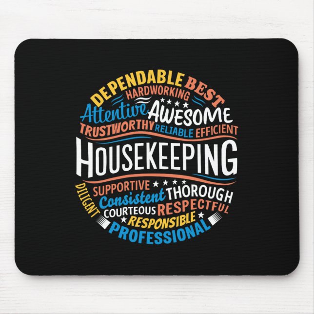 Housekeeping Appreciation Gifts Environmental Serv Mouse Mat (Front)