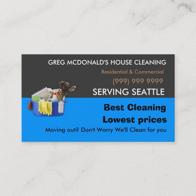 Housekeeping business card (Front)