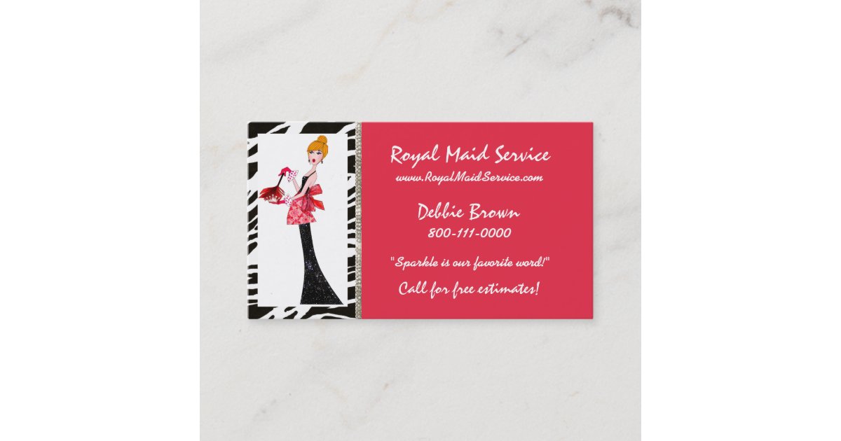 HouseKeeping Business Cards Zazzle.co.uk