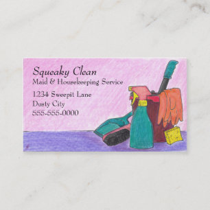 Housekeeping Business Cards