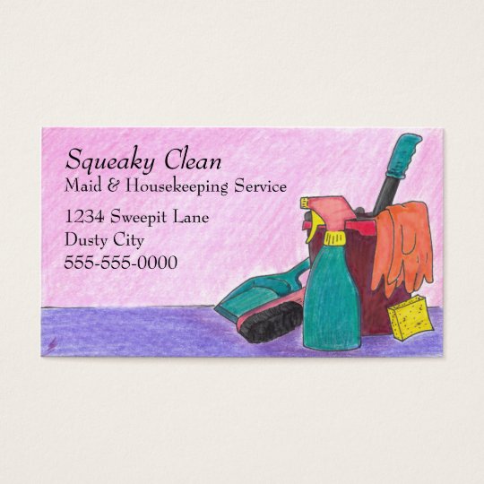 Housekeeping Business Cards