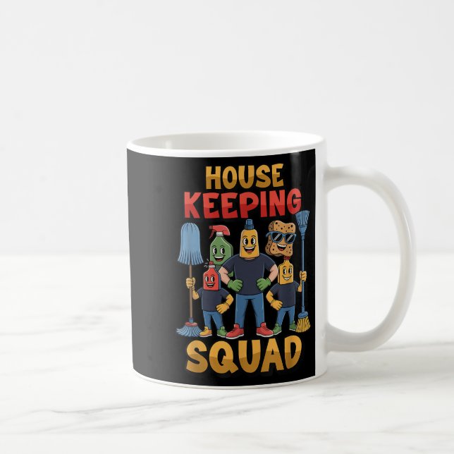 Housekeeping Cleaning Team Hotel Staff Housekeepin Coffee Mug (Right)