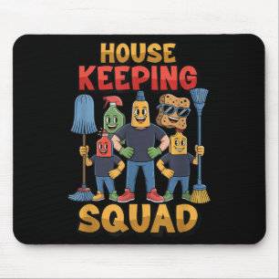 Housekeeping Cleaning Team Hotel Staff Housekeepin Mouse Mat