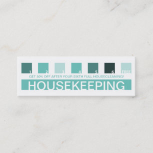 HOUSEKEEPING customer appreciation (mod squares) Loyalty Card