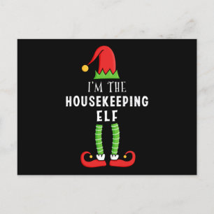 Housekeeping Elf Christmas Matching Family Gift Postcard