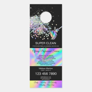 Housekeeping House Cleaning Maid Janitor Door Hanger