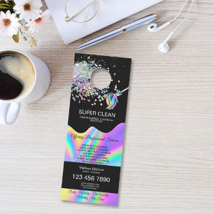 Housekeeping House Cleaning Maid Janitor Door Hanger