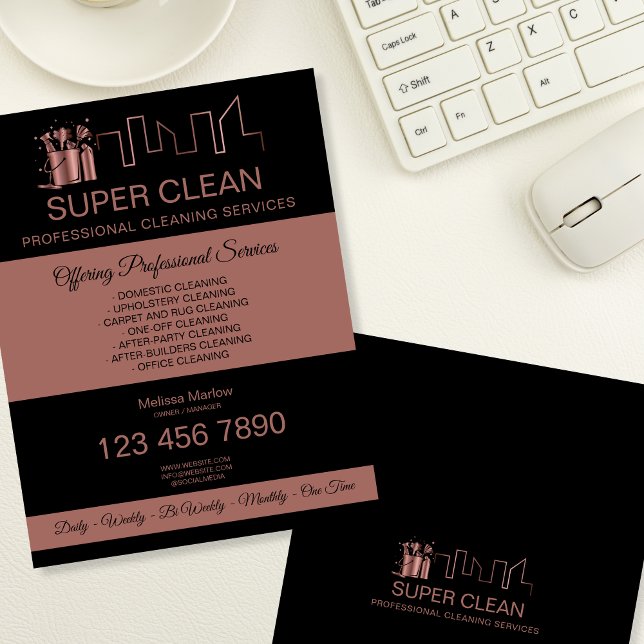 Housekeeping House Cleaning Maid Janitor Flyer (Creator Uploaded)