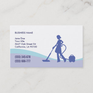 Housekeeping & Maid Business Card Template