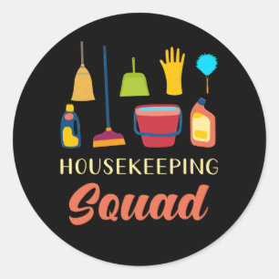 Housekeeping Squad Classic Round Sticker