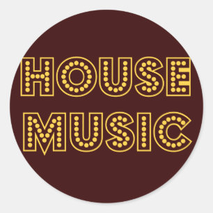 HOUSEMUSIC CLASSIC ROUND STICKER