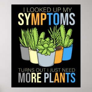 Houseplant Lover Women Gardening Florist Plants Poster