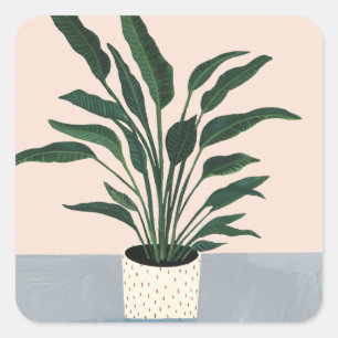 Houseplant Square Sticker