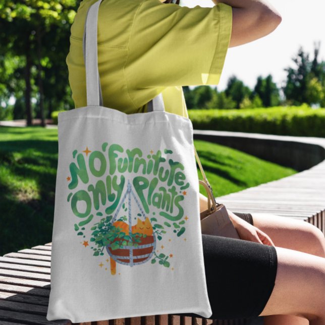 Houseplants And Cat Tote Bag (Creator Uploaded)