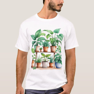 Houseplants – Lush Green Indoor Plant T-Shirt