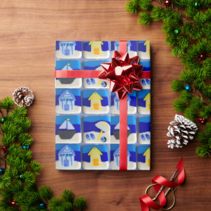 Houses 1 wrapping paper
