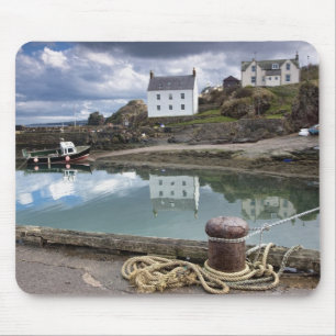 Houses And Boats Along The Water Mouse Mat
