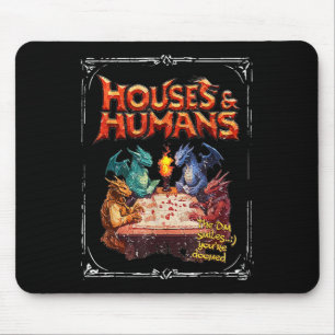 Houses And Humans Vintage Retro 90s Funny Gamer Ga Mouse Mat