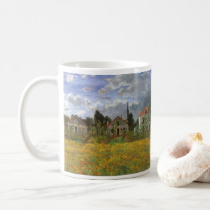 Houses at Argenteuil by Claude Monet, Vintage Art Coffee Mug