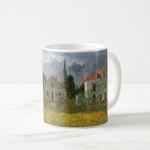 Houses at Argenteuil by Claude Monet, Vintage Art Coffee Mug