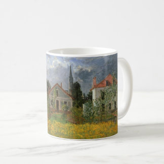 Houses at Argenteuil by Claude Monet, Vintage Art Coffee Mug