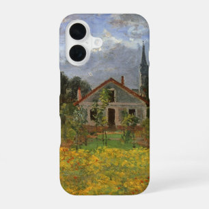Houses at Argenteuil by Claude Monet, Vintage Art iPhone 16 Case