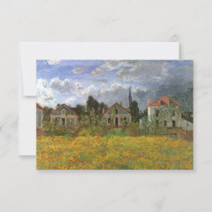 Houses at Argenteuil by Monet, Change of Address Announcement