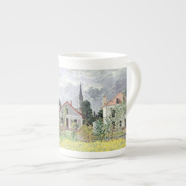Houses at Argenteuil Claude Monet    Bone China Mug (Front Right)