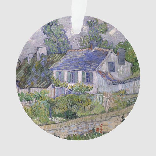 Houses at Auvers by Vincent Van Gogh Ornament (Front)