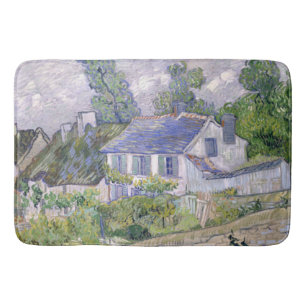 Houses at Auvers Vincent van Gogh Bath Mat
