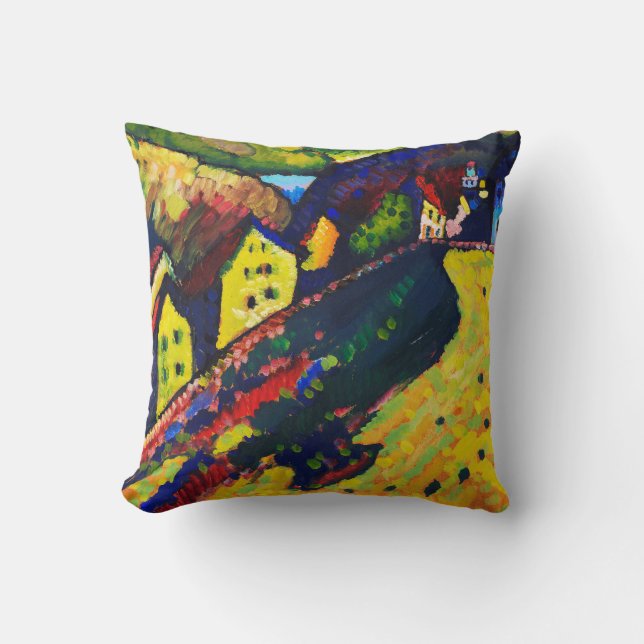Houses at Murnau, Wassily Kandinsky Cushion (Front)