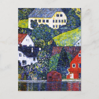 Houses at Unterach on the Attersee Postcard
