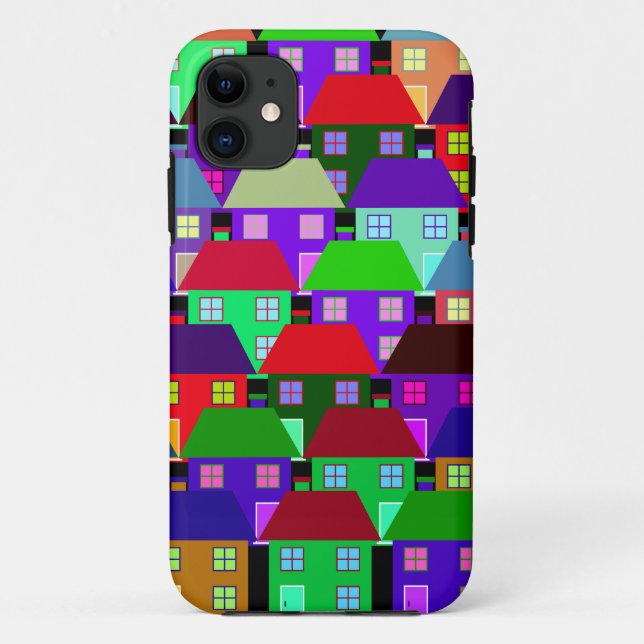 HOUSES COLORFUL HOME COMMUNITY  Case-Mate iPhone CASE (Back)
