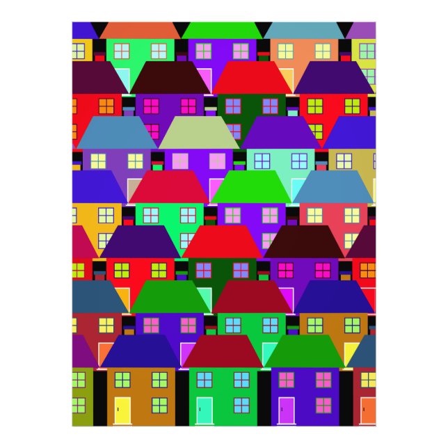 HOUSES COLORFUL HOME COMMUNITY   PHOTO PRINT (Front)