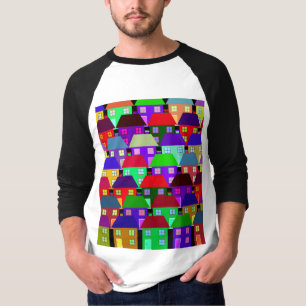HOUSES COLORFUL HOME COMMUNITY T-Shirt