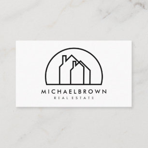Houses in a Half Circle Business Card