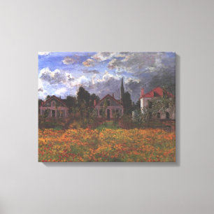 Houses In Argenteuil - Claude Monet - 1873 Canvas Print